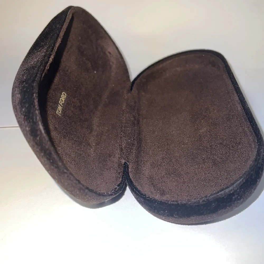 Tom Ford Dark Espresso Brown Velvet Sunglasses Hardshell Case